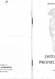 thumbnail of 1961. Francisco R. Santucho. Datos sobre la propiedad colonial